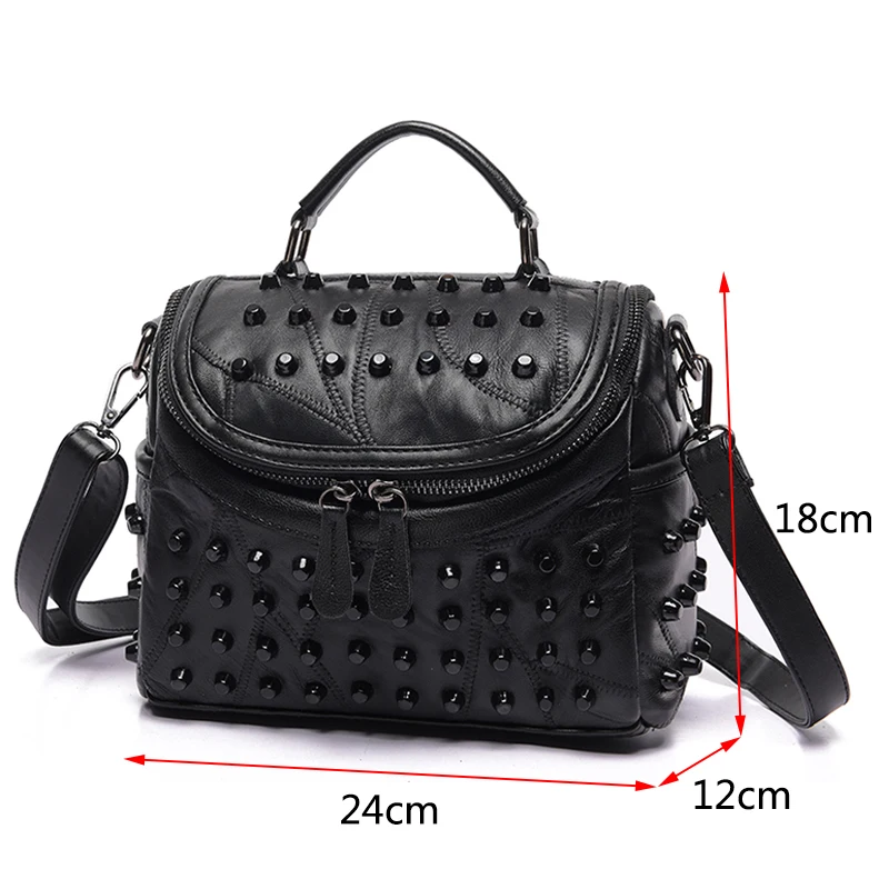Women Genuine Leather Bag Sheepskin Messenger Bags Handbags Famous Brands Designer Female Handbag Shoulder Bag Sac leather handbag women handbags crossbody bags