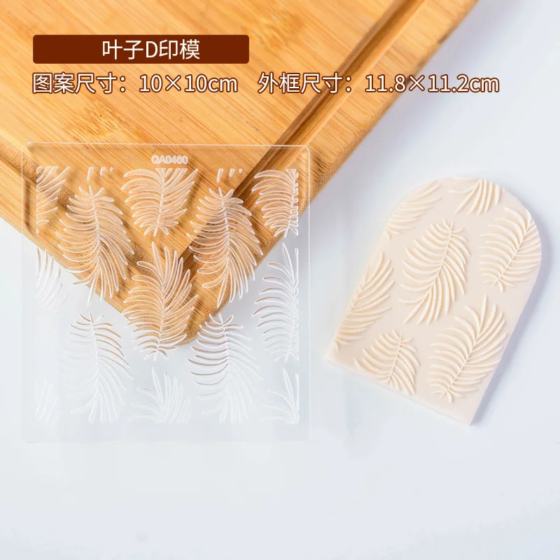 Plant Flower Acrylic Cookie Embosser Cake Design Pastry and Bakery Tool Biscuit Cake Decorating Accessories Embossing Die Stamp 