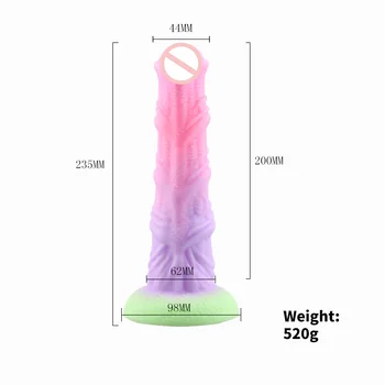 Colorful Huge Horse Dildo Realistic Animal Dildos Vaginal Stimualtor Giant Fake Penis Big Butt Plug Adult Sex Toy For Women Men 6