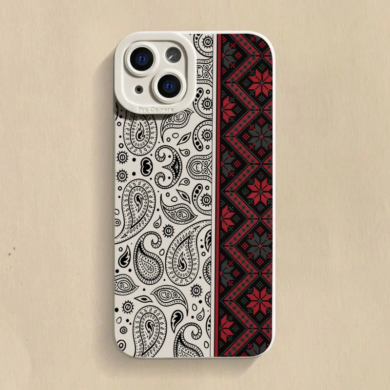 Vintage Totem Pattern Shockproof Soft Phone Case