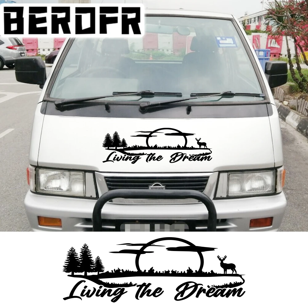 Adesivi Per Auto Per Nissan Vanette C22 Nomad S21 Van Camper Graphics Living The Dream Moon Decor Decalcomanie Accessori Per Cover In Vinile