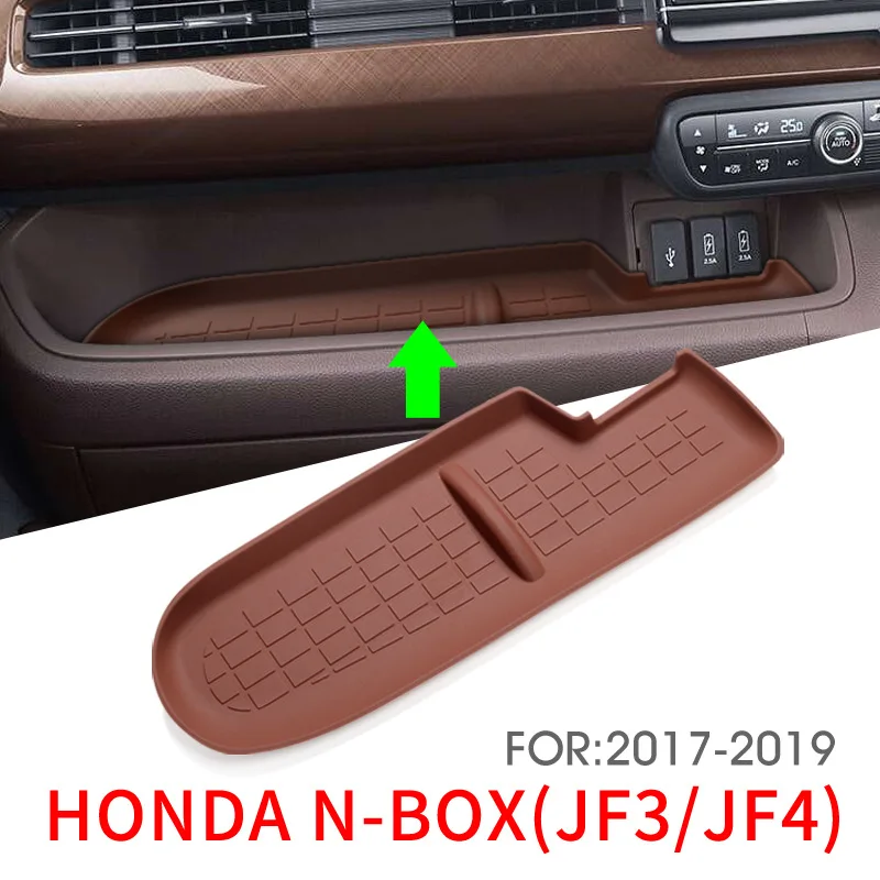 

HONDA NBOX Co-pilot Silicone Storage Pad JF3/JF4 Center Console Silicone Pad NBOX Anti-slip Pad AUTO Interior Accessories