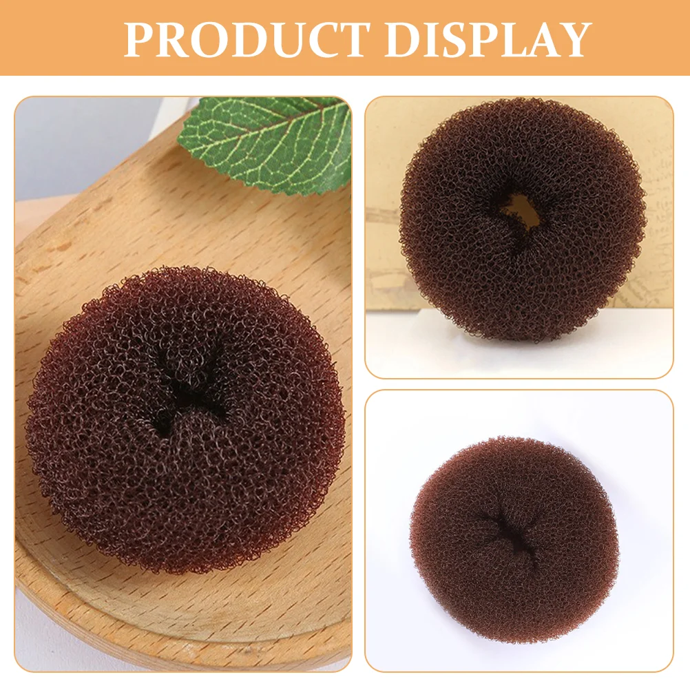 2Pcs Hair Bun Maker Styler Accessories for Women Donut Hairstyle Shaping Tool Material Perfect for Parties Weddings