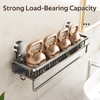 30/40/50CM Bathroom Shelf With Suction Cup Shower Organizer Without Drilling Shampoo Rack Toilet Shelf Bathroom Accessories 3