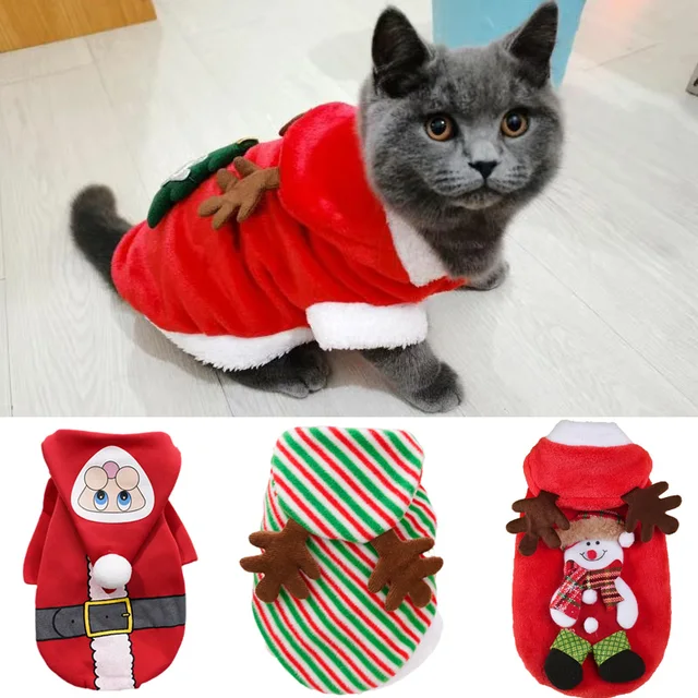 Christmas Sphynx Cat Hooded Sweater Winter Warm Pet Costume for Cats Gotas Katten Garfield Clothes Sweatshirt mascotas Clothing Christmas Sphynx Cat Hooded Sweater Winter Warm Pet Costume for Cats Gotas Katten Garfield Clothes Sweatshirt mascotas Clothing