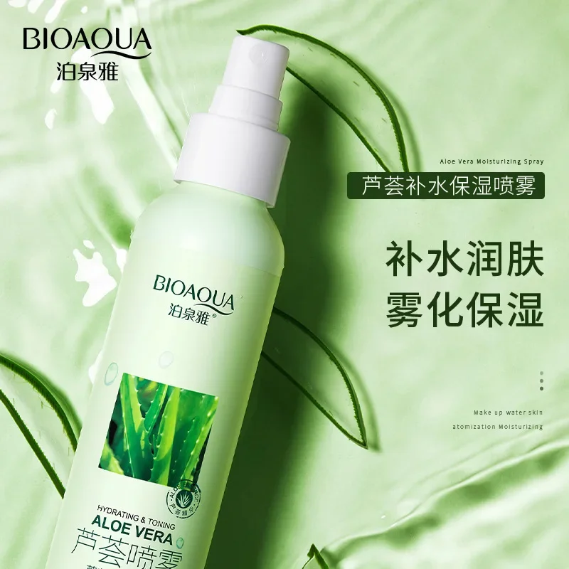 

Aloe Vera Face Moisturizing Spray Improve Dryness Makeup Base Liquid Sooth Skin Refreshing Non Greasy Face Care Water 150ml