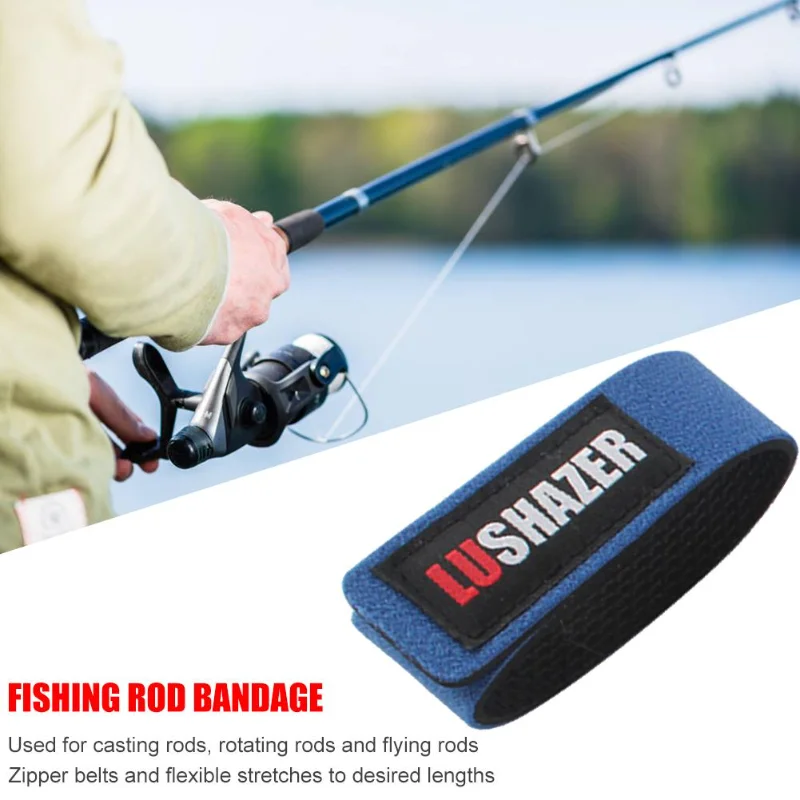 

3pcs Fishing Rod Belt High Quality Pole Holder Nylon Portable Strap Cord Ties Belt Fishing Accessories Outdoor Tools