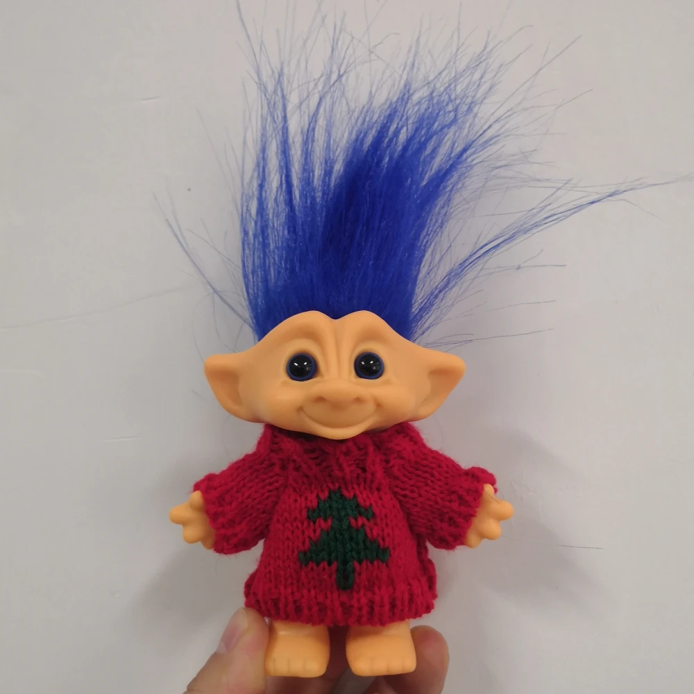 19 cm Große Glücksbringer-Trollpuppen Vintage-Trollpuppen Farbenfrohe Niedliche Puppen für Sammlungen Schulprojekte Kunst und Handwerk Partyzubehör – Detail 14