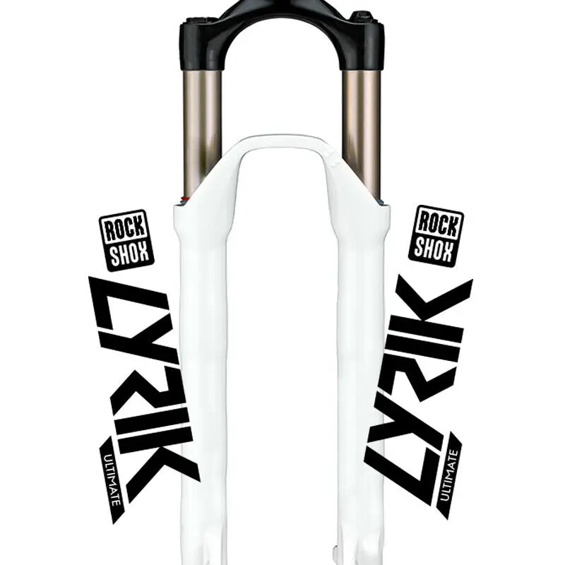 RockShox BOXXER Ultimate Fork Decal Sticker Kit - Glossy White Replacement Graphics - View #12