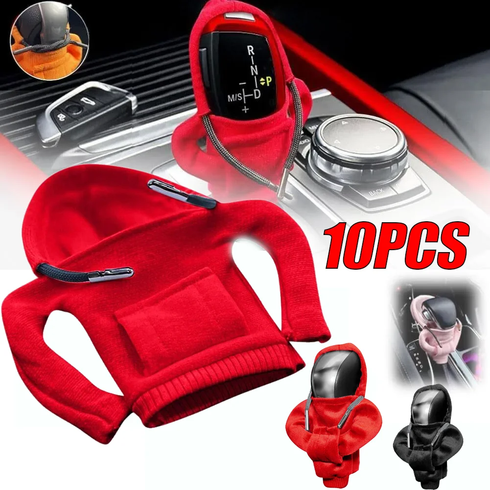 10PCSCarShifterHandleSleeveCarShifterHoodieSleeveFashionShifterHoodieManualShifter