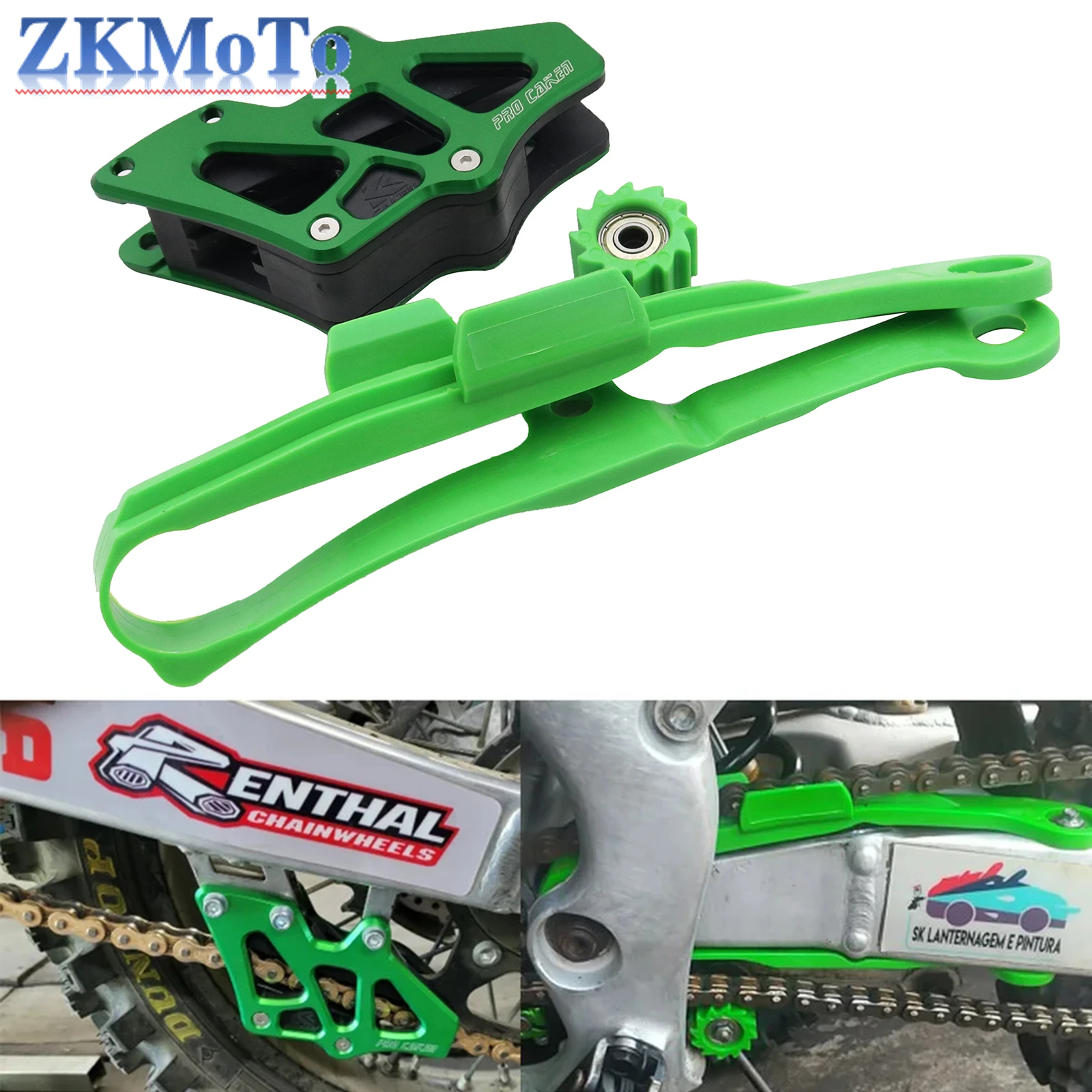 MotocrossCNCAluminumSwingarmChainSliderGuideRollerChainGuide