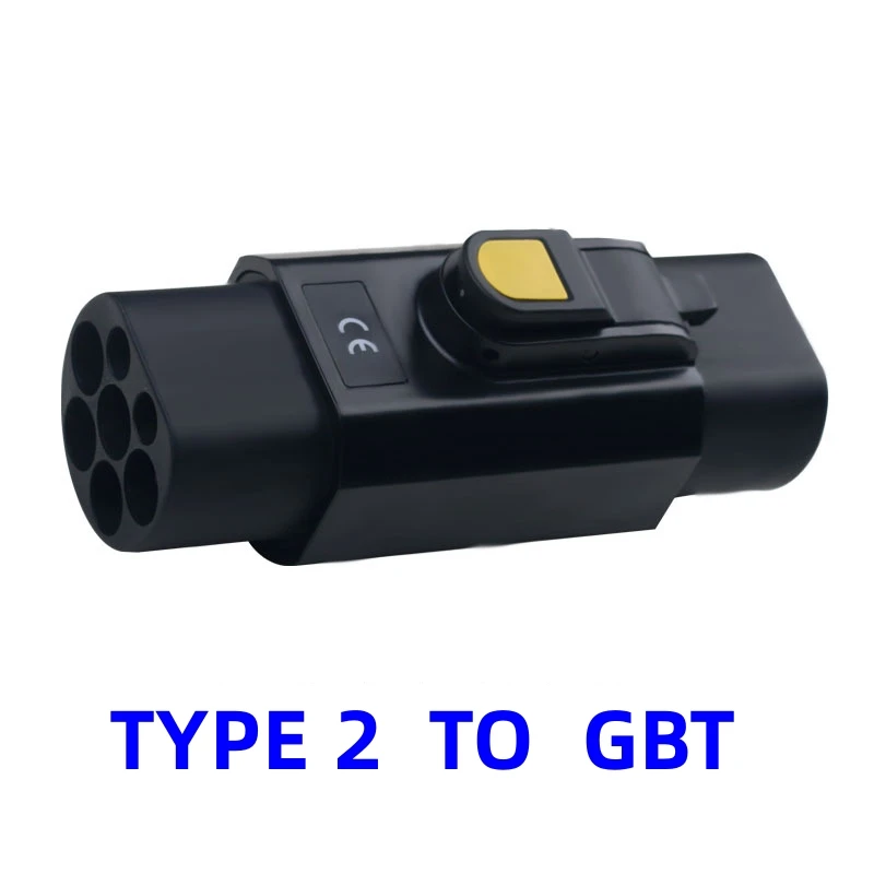 Type 2 to GBT Adapter 32A 7.2/22KW EV Charger Adapter Type2 to GBT China Standard Eletric Vehicle Converter Chinese Car