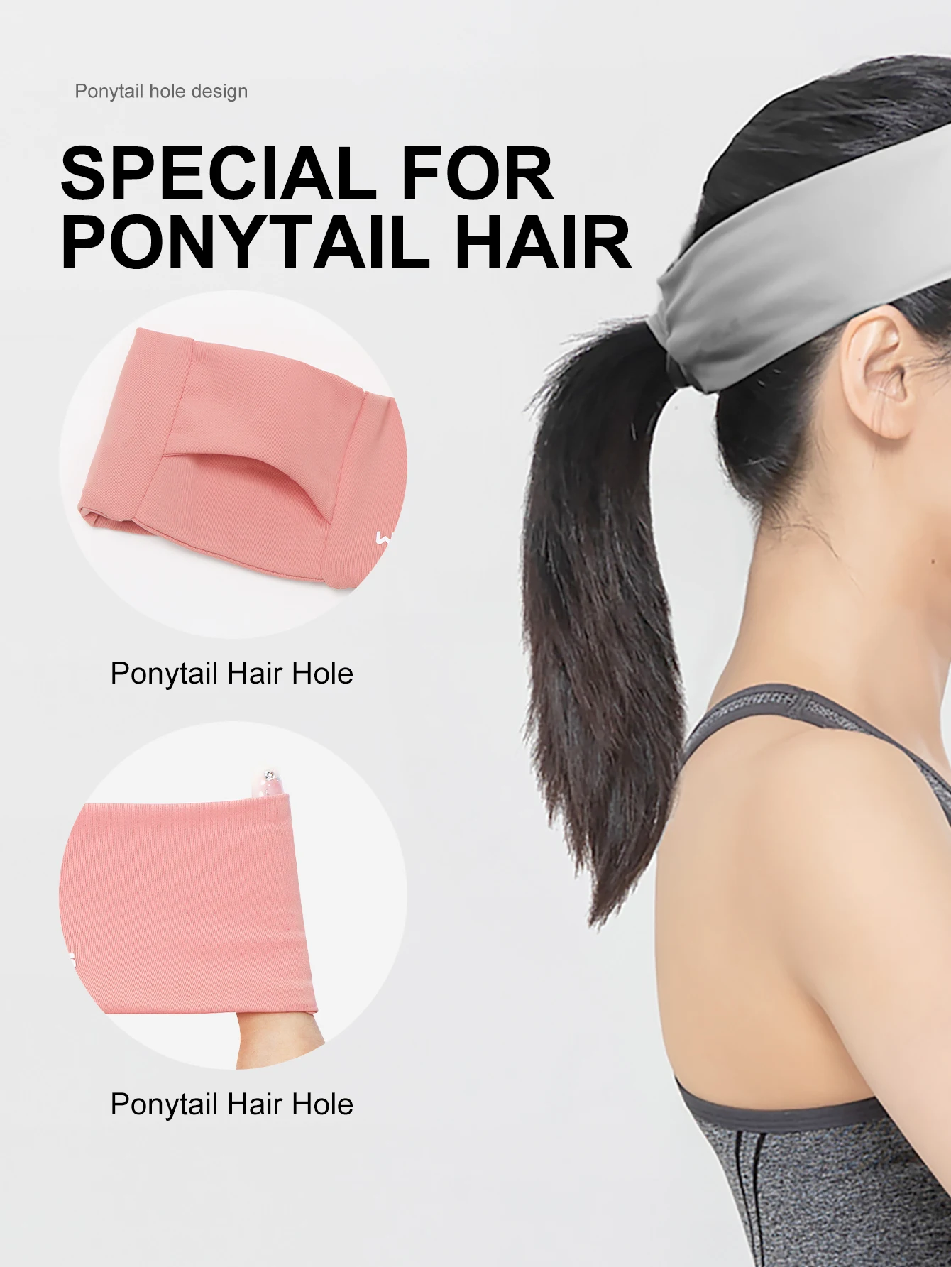 Bandeau élastique absorbant en PU pour femmes, destiné aux joueuses de tennis.