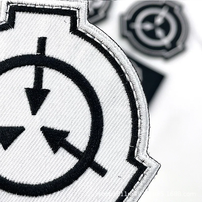 SCP Foundation Embroidered Insignia Black White Organization Logo ...