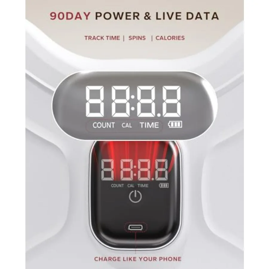 Waist Twister Machine with LCD Display, 330LBS Capacity - Noiseless Ab Workout Board for Core Exercise & Slim Waist - Anti-Slip