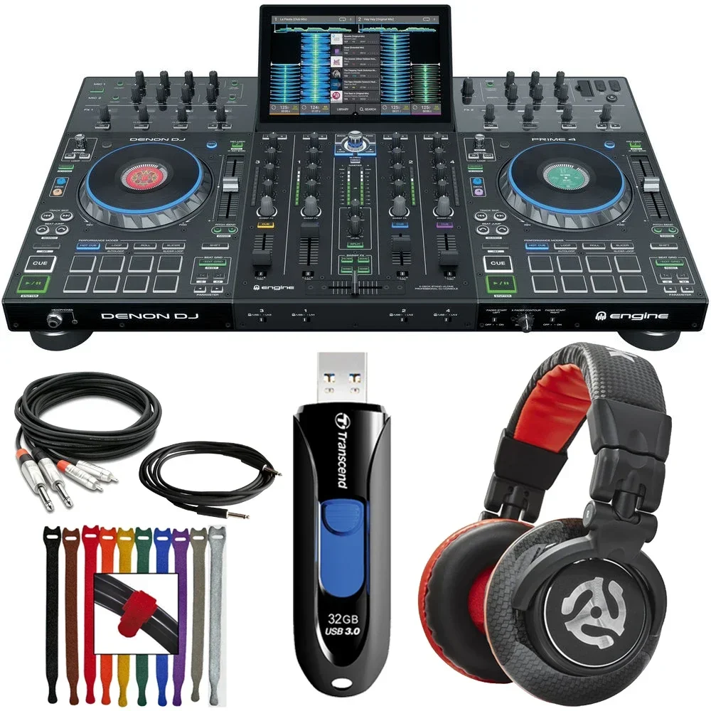 

SUMMER SALES DISCOUNT ON 100% DISCOUNTED Denon DJ Prime4 4 Channel Standalone DJ System Serato DJ Controller Black