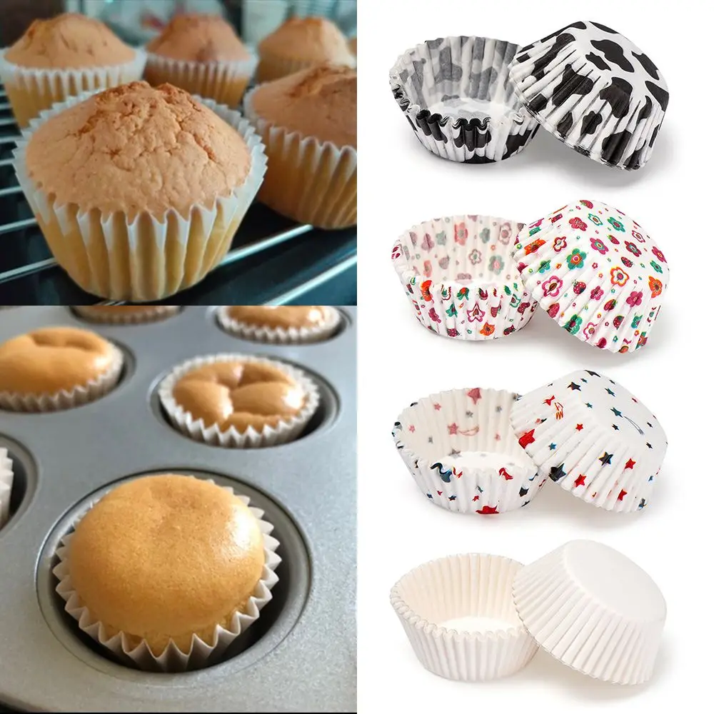 100PCS Bakeware Greaseproof Party Supplies Baking Mold Cupcake Animal