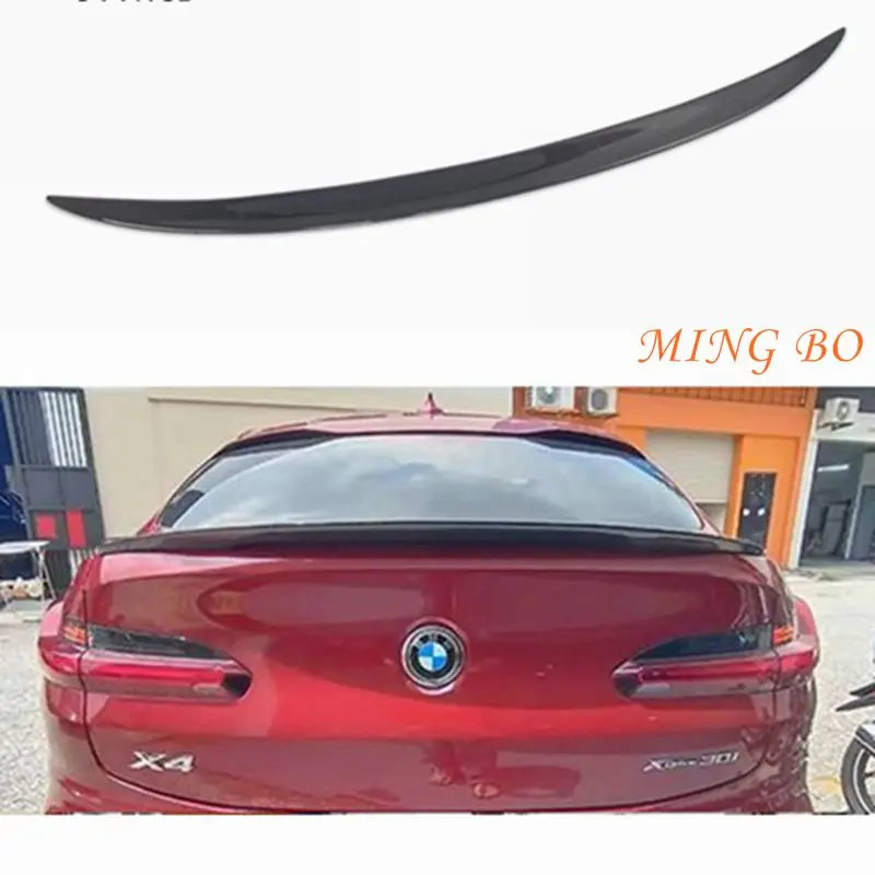 

FOR BMW X4 G02 Real Carbon Fiber Forged Carbon Gloss Black Car Trunk Spoiler Car Styling Sports Body Kit P Style 2019 -2022