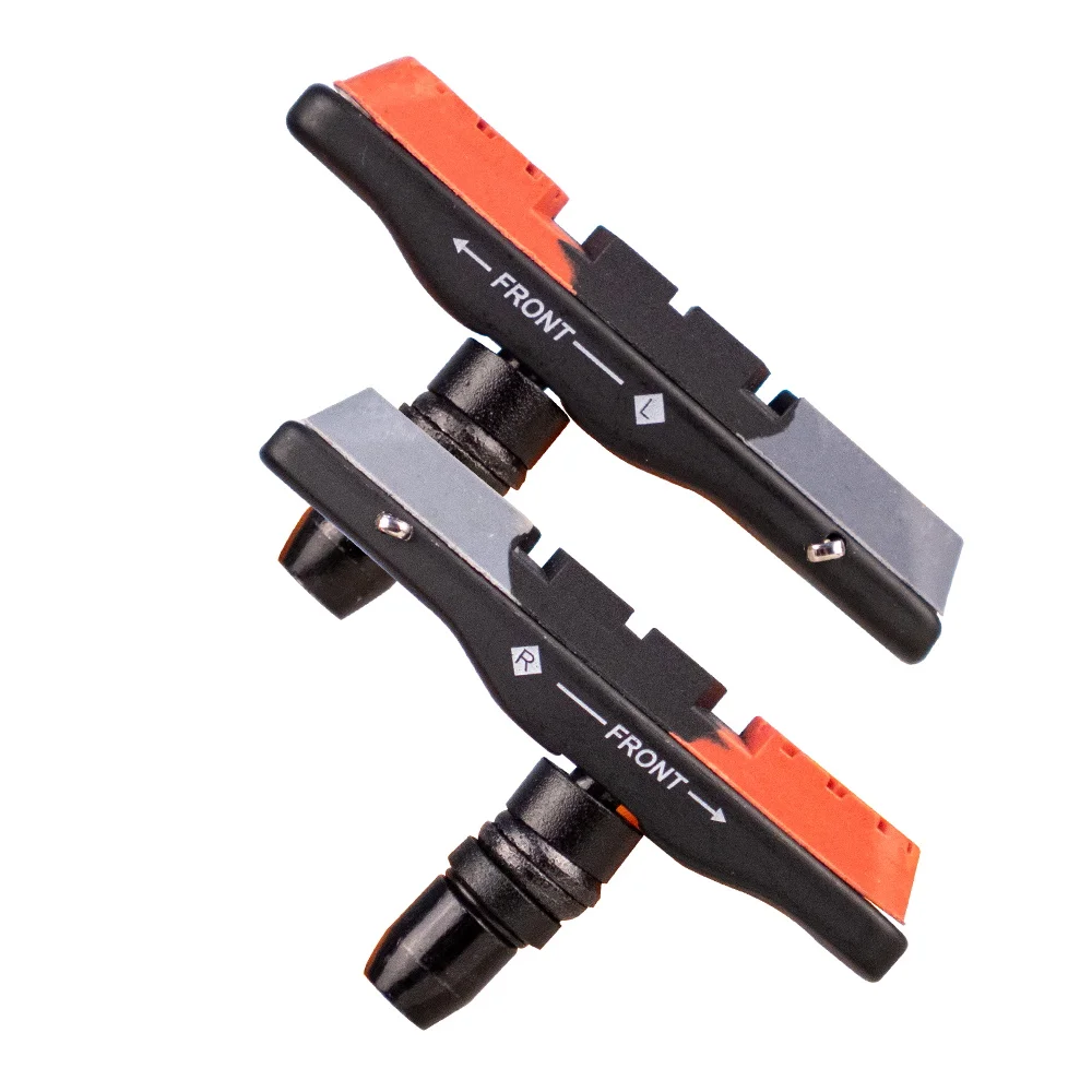 1 Pair Road Bike Brake Pads Shoes V-Brake Pads MTB Mountain Bicycle Brake Shoes Block Durable Rubber Anti-resistance