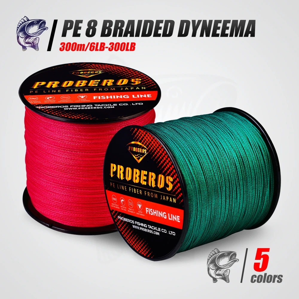 8-Strand PE Braided Dyneema Rock/ตกปลาทะเล 0.1 มม.-1.0 มม.6LB-300LB Tangle-ฟรีหลัก Lure Line Multifilament สานสาย PE แบบมีสาย 1