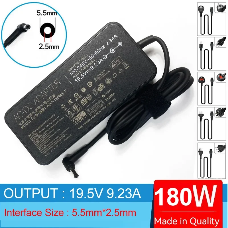 19.5V, 9.23A, 180W, 5.5x2.5mm, ADP-150RB B, ADP-180HB,