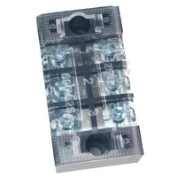 1PCS TB2503 Dual Row Thick Copper Screw Terminal Block Flame Retardant Grounding Strip Wire Connector Durable 600V 25A 4