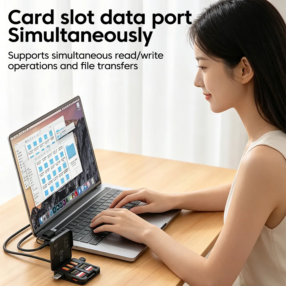 Portable High-Speed 5-Slot Memory Card Storage Box