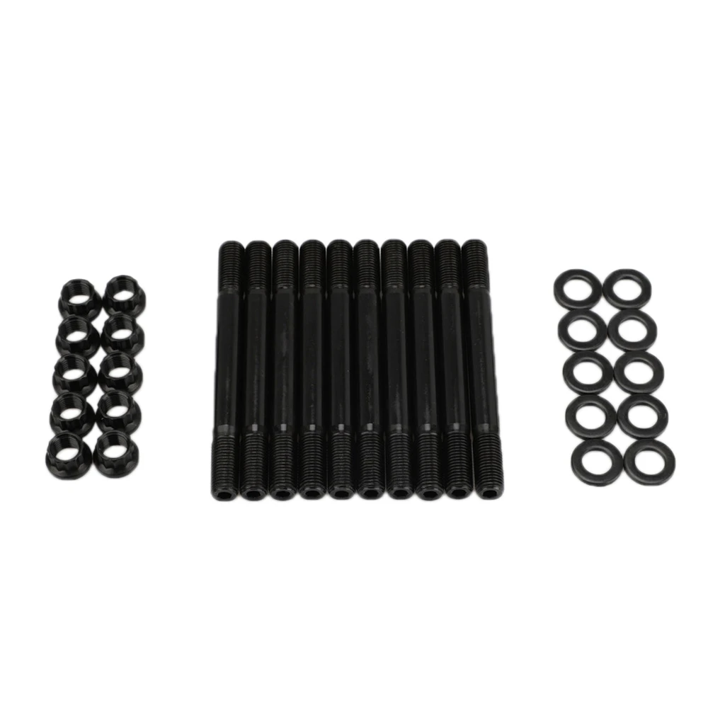 

for 207-4203 Cylinder Head Studs Point Head for 94-19 EVO8 EVO9 4G63 7-Bolt