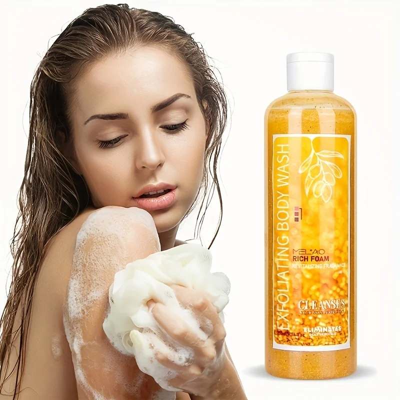 Body Wash Men Women Exfoliating Gold Bath Shower Gel