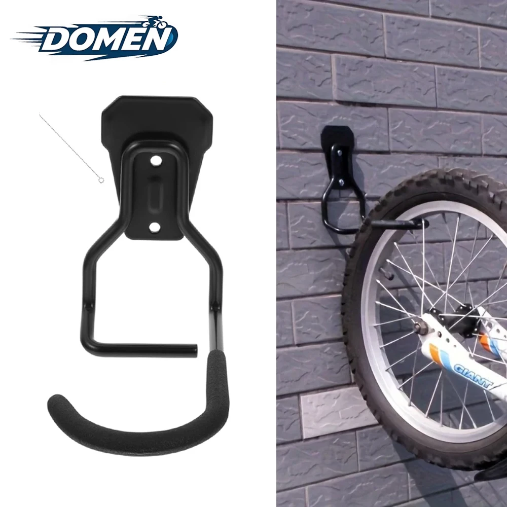 DOMEN Bike Wall Mount Iron Rack Bicycle Wall Stand Hook Bicycle Garage Holder Bicycle Display Storage Hanger Kit Bike Accessorie