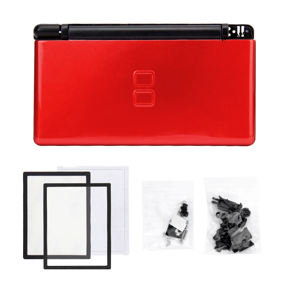 Nintendo DSL NDS Lite NDSL 커버 액세서리 용 버튼이있는 NDS Lite 용 18 색 교체 하우징 쉘 케이스 풀 키트