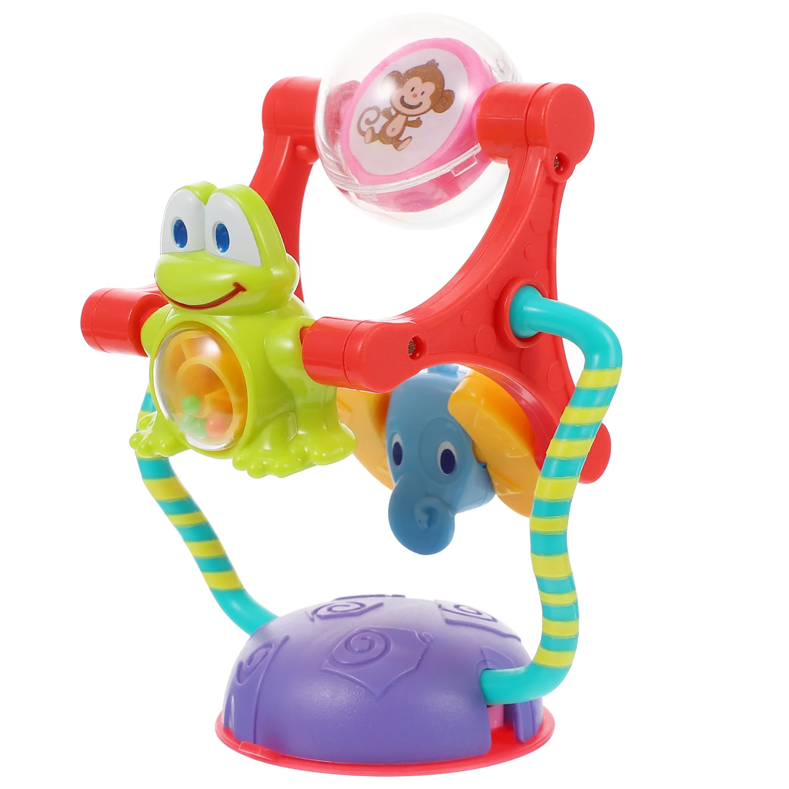 

Table Suction Cup Toy Wind Toys Baby Toddler Educational Early Learning Boy Plastic Kids High Chair Child Wheel Rotatable