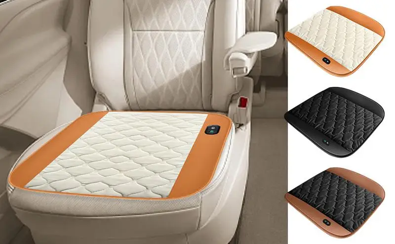 

Heated Car Seat Cushion Smart Heating Pad For Car AntiSlip Plush Warm Pad Graphene Chair Cushion For Winter Cold Weather Outdoor