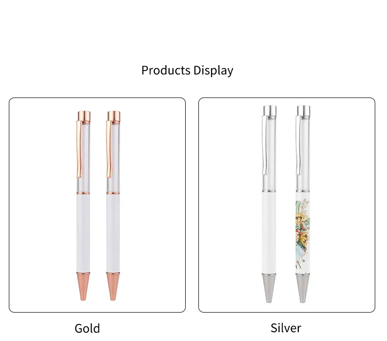 Newest Sublimation Metal Ballpoint Pen Body Pen Sublimation Blanks For Photo Print Creative Advertisement Gift