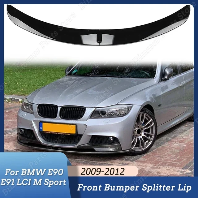 Für bmw 3 series e90 e91 lci m sportwagen front stoßstange lippen splitter  diffusor body kit spoiler glanz schwarz schutz 2016-2019 tuning - AliExpress