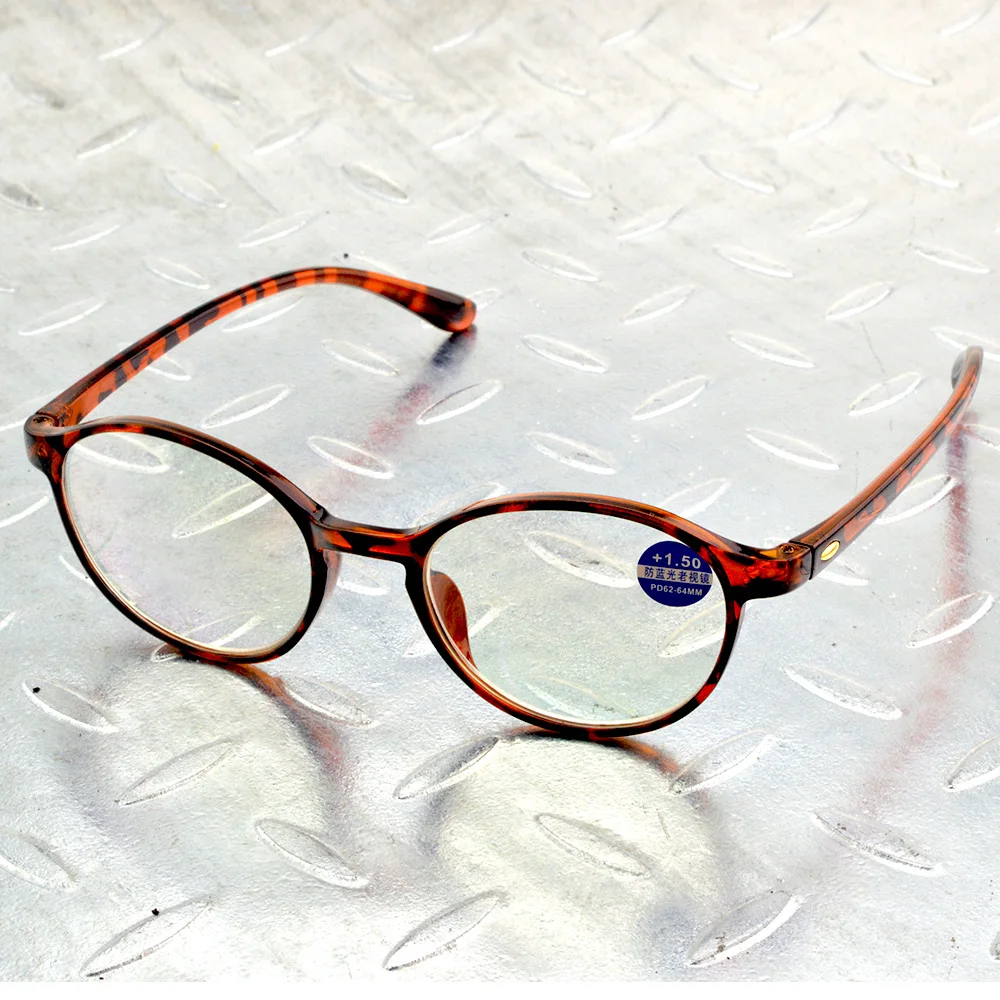 = Scober = Anti Reading Glasses Ultralight Tr90 Leopard Frame