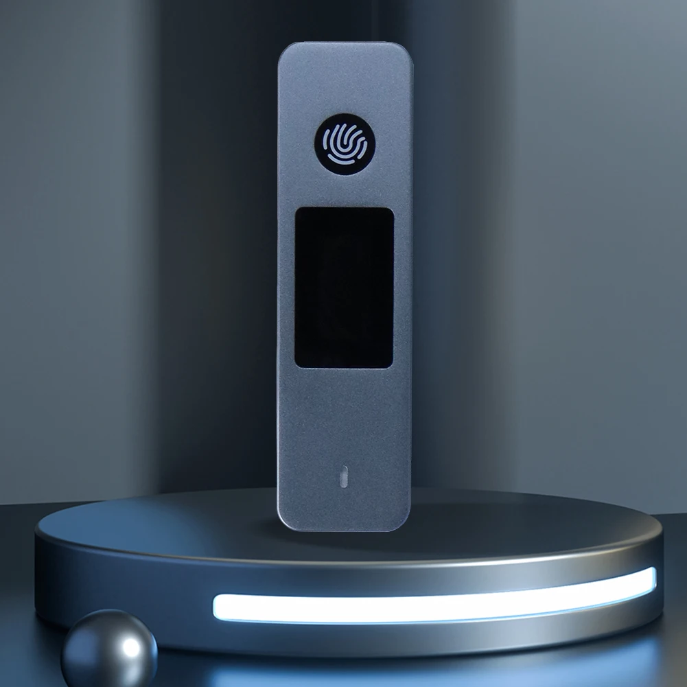 Solid State Disk Box 10Gbps External Enclosure Case Visual Fingerprint Encrypted Hard Drive Enclosures For 2230 2242 2280 SSD
