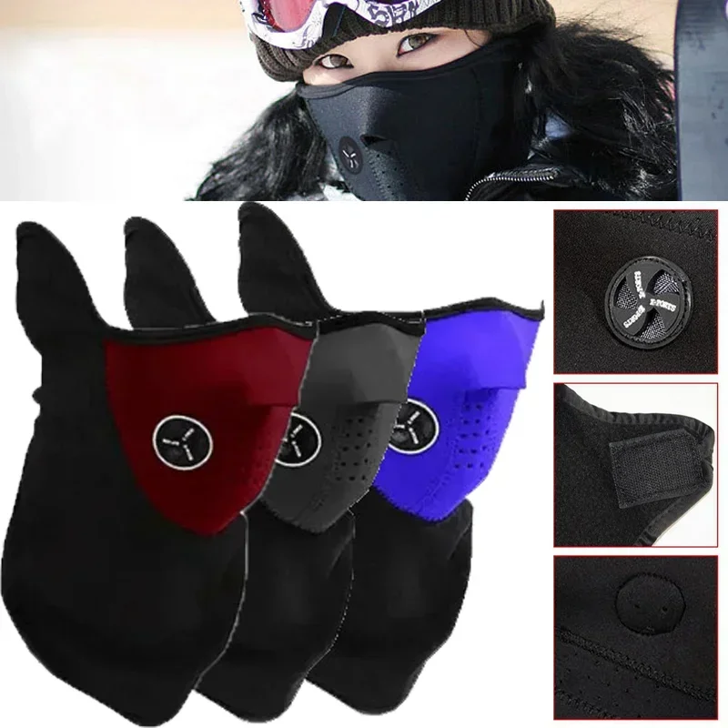 Winter Fleece Thermal Face Mask Balaclava for Motorcycle Riding