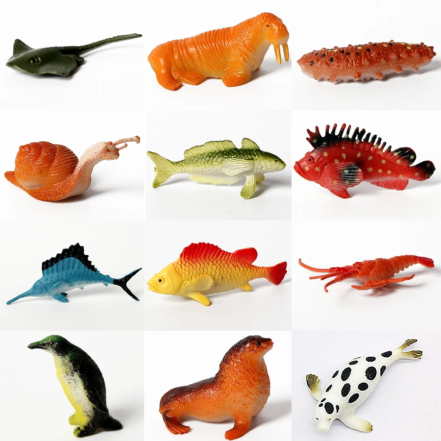 Figuras de acción de criaturas marinas subacuáticas, peces tropicales,  animales de tiburón, criaturas marinas, juguetes educativos para niños,  estilos surtidos - AliExpress, image size:900x900