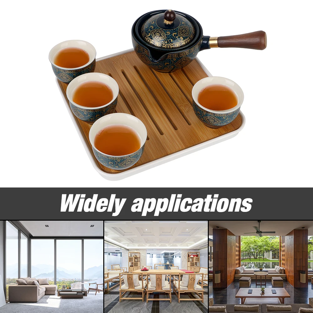 Matcha Tea Set Tea Cup Flowers 360 Rotation Tea Maker and Infuser Porcelain Chinese Gongfu Tea Set Ceramic Cup for Puer