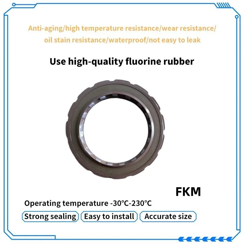 FKM high-pressure oil seal 44.45*63.5*7.95mm TCNW hydraulic pump seal motor oil seal anti-aging and anti-corrosion