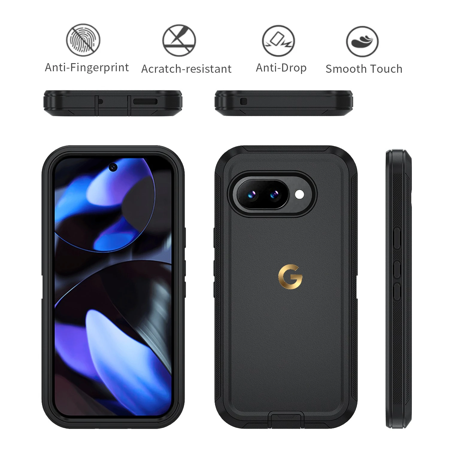 Premium 3-Layer Rugged Armor Protective Case – Heavy Duty Shockproof Cover