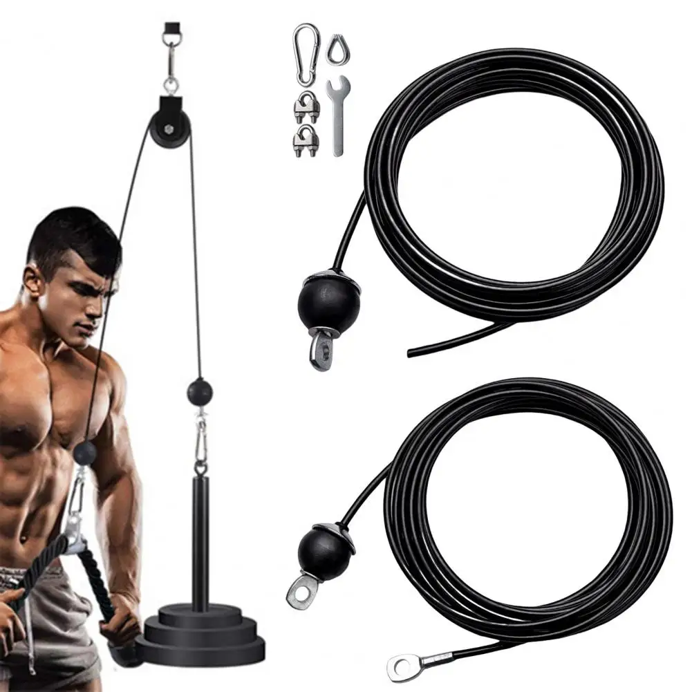 Wire Rope  Practical High Temperature Resistance Widely Used  Fitness Gym Cable Wire Rope Home Accessories fitness pulley cable system diy loading pin lifting triceps rope machine workout adjustable length home gym sport accessories