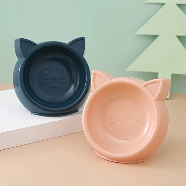 Charming Cat-Shaped Dog Bowl - Non-Slip, Easy to Clean, Perfect forSmall/Medium Pets 3