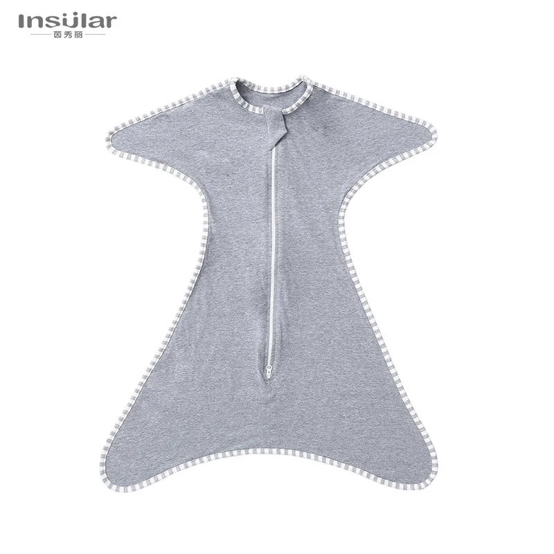 Insular Newborn Baby Girl Boy Anti-Startle Sleeping Bag Cotton Baby Wrap Receiving Swaddling Blanket Infant Sleepsacks baby sleepsacks ultralight sleeping bag
