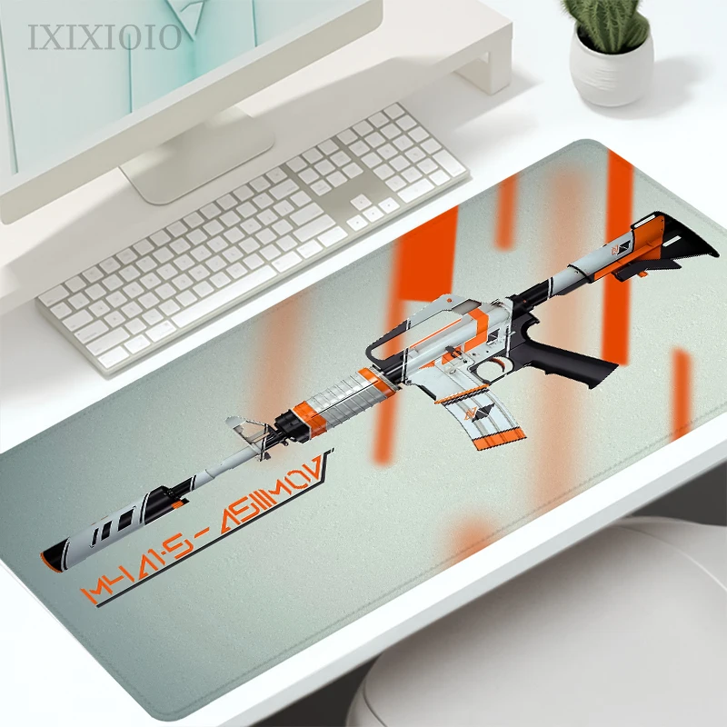 Csgo Gun Cs Go Mouse Pad Gamer XL Large HD Mousepad XXL MousePads Natural Rubber Carpet Non-Slip Office Laptop Table Mat mouse pad,gaming mousepad