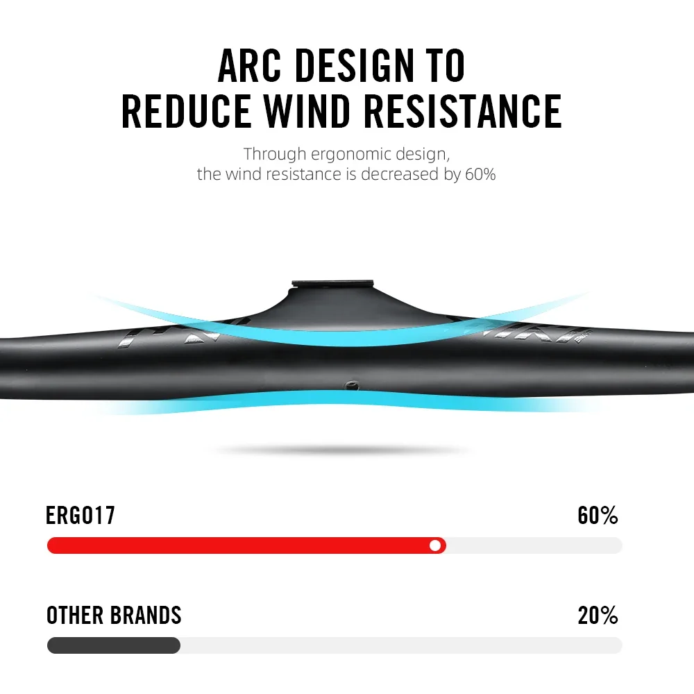 RYET ERGO17 XC Mtb Handlebars And Stem 28.6mm-10Degree Carbon Integrated Handlebar Mountain Bike Handle bar 800mm Bicycle accessories - Image 4