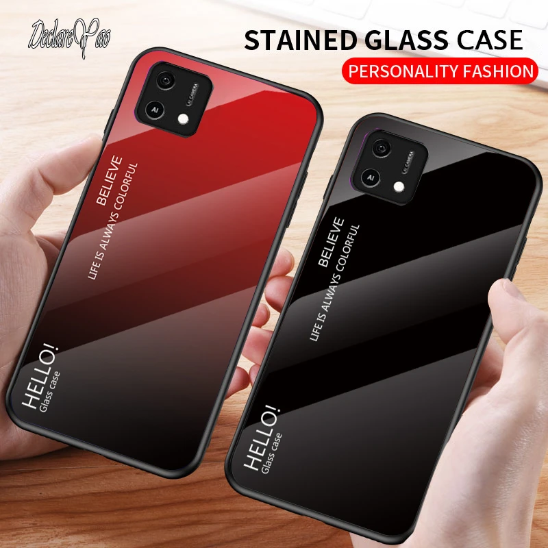 Cover For OPPO A58 A96 A97 Cases Glass Coque For OPPO A57 A74 A94 A95 Case Covers Hard Glass