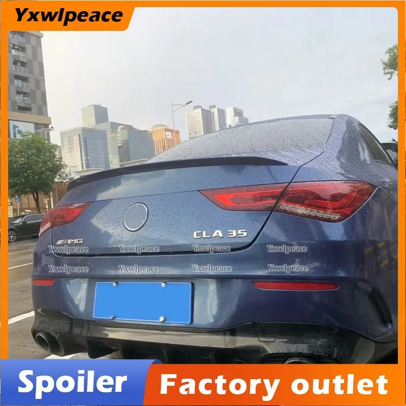 

For Mercedes-Benz CLA-class C118 CLA180 200 220 250 260 2020 2021 Spoiler ABS Rear Trunk Lip Spoiler Wing