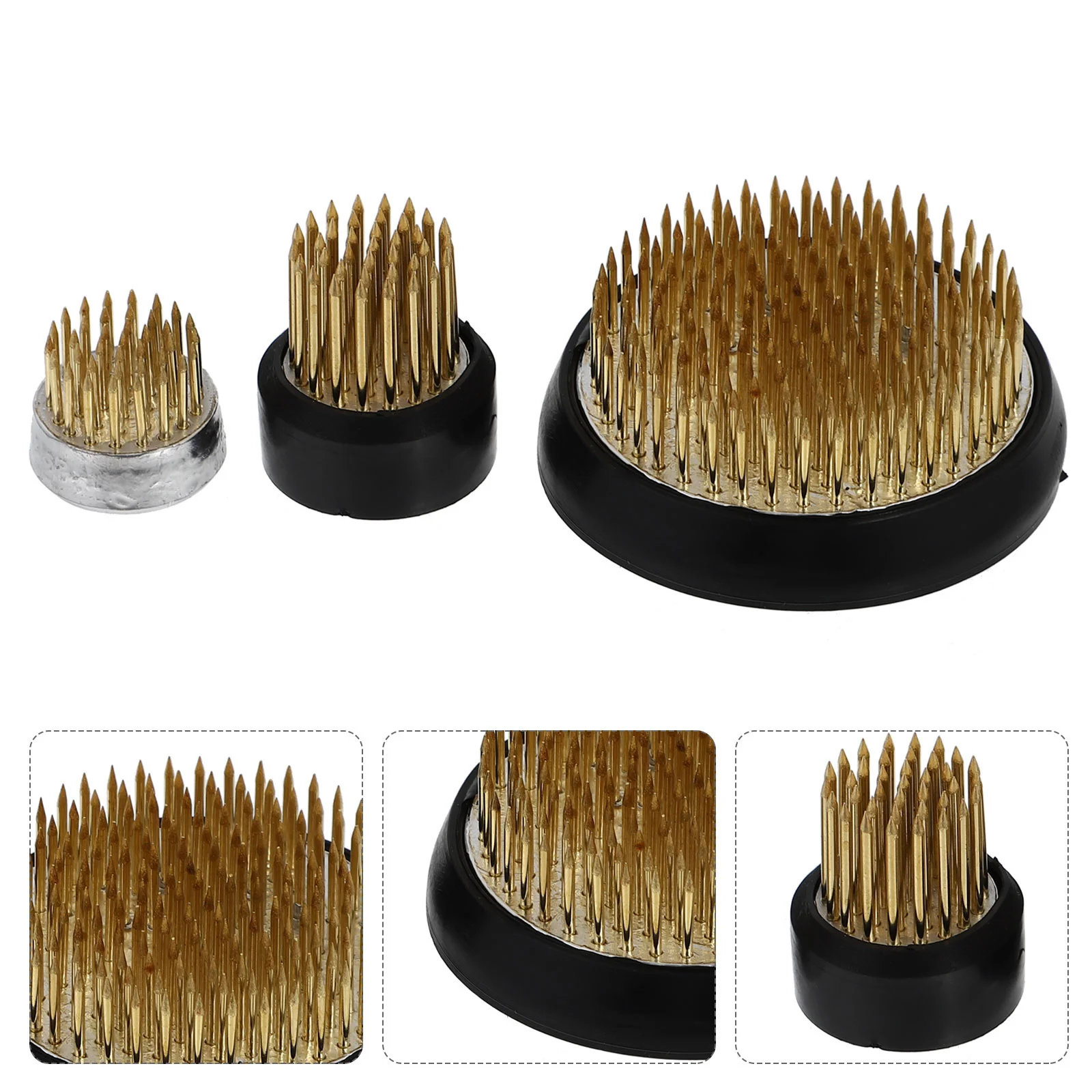 

3 Pcs Jianshan Flower Arrangement Vase Floral Fixation Pin Holder Flowers Rubber Fixed Tools Japanese